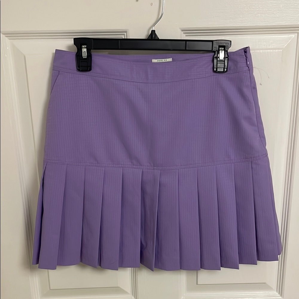 Izod Women's Lavender Pleated Mini Skirt
